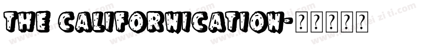 the californication字体转换